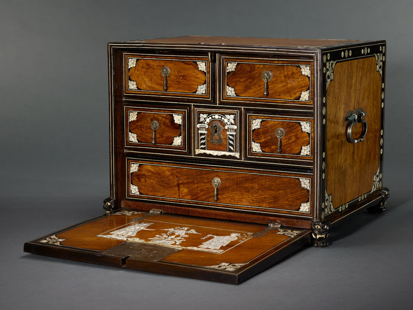 Writing cabinet with emblem of Mexico City.