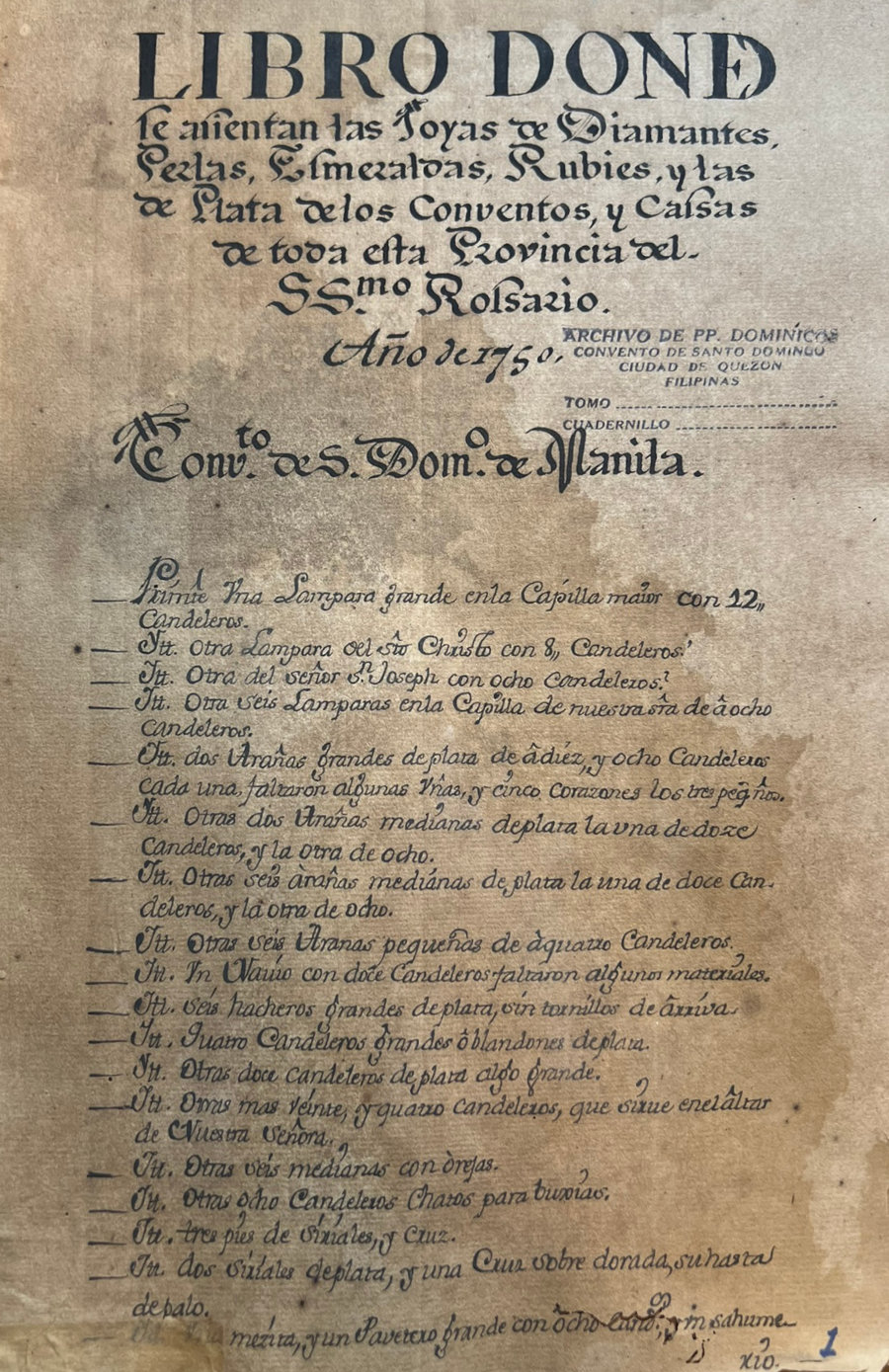 A manuscript page with Spanish text.